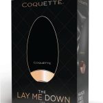 Coquette The Lay Me Down Rechargeable Silicone Vibrator - Black/Gold