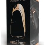 Coquette The Hedonist Rechargeable Silicone Stroker - Black/Gold