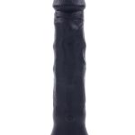 Black Thunder Rechargeable Silicone Dildo with Remote - Black