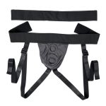 Gender X Double Rider Harness with Vibrating Ring - Black