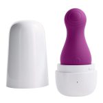Playboy The Jet Set Tapping Rechargeable Silicone Clitoral Stimulator - White/Purple
