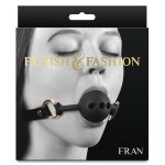 Fetish and Fashion Fran Silicone Ball Gag - Black