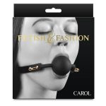 Fetish and Fashion Carol Silicone Ball Gag - Black