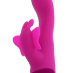 Selopa Butterfly Love Rechargeable Silicone Dual Vibrator - Pink