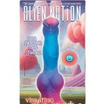 Alien Nation Glo-Spot Silicone Glow-in-The-Dark Vibrating Dildo - Blue/Pink