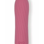 Ovo Earth Sahara Rechargeable Silicone Lipstick Vibrator - Red