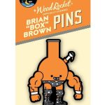 Box Brown Dusty Bong Enamel Pin - Multicolor