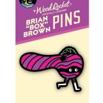 Box Brown Running Bowl Enamel Pin - Multicolor