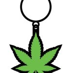 Leaf Green Keychain - Green/Black