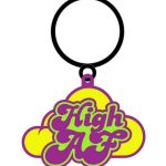 High AF Keychain - Green/Purple/Yellow