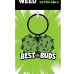 Best Buds Keychain - Green/White