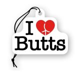 I Love Butts Air Freshener - Red/White/Black