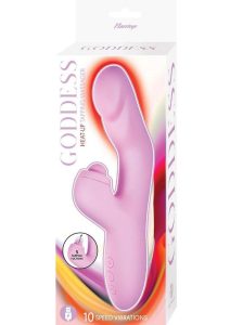 Goddess Heat Up Rechargeable Silicone Tapping Massager - Lavender