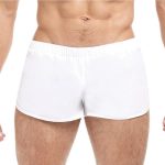 Goal Line Extreme Split Booty Shorts - Large/XLarge - White