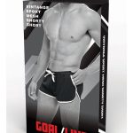 Goal Line Side Split Mesh Booty Shorts - Large/XLarge - Black