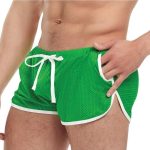 Goal Line Side Split Mesh Booty Shorts - Small/Medium - Green