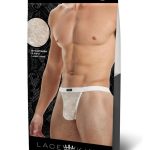 Lace King Lace G-String - Large/XLarge - White