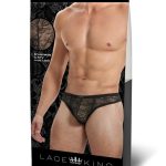 Lace King Lace Thong - Medium/Large - Black