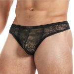 Lace King Lace Thong - Medium/Large - Black