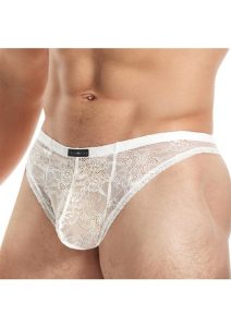 Lace King Lace Thong - Large/XLarge - White