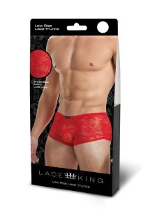 Lace King Lace Trunks - Small/Medium - Red