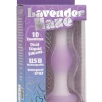 Lavender Haze Bulb Probe Silicone Rechargeable Anal Plug - Purple/White