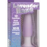 Lavender Haze Slender Probe Silicone Rechargeable Anal Plug - Purple/White