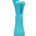 Gia Triple Teaser Silicone Rechargeable Vibrator - Blue