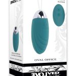 Oval Office Rechargeable Silicone Egg with Remote - Blue