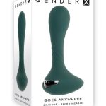 Gender X Goes Anywhere Rechargeable Silicone Plug - Green