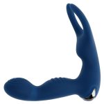 Zero Tolerance By All Means Rechargeable Silicone Anal Vibrator with Remote - Blue