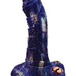 Monster Romance Serpent Seducer Rechargeable Silicone Dong - Purple/Multicolor