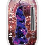 Monster Romance Horny Halfling Rechargeable Silicone Dong - Purple/Multicolor