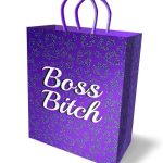 Boss Bitch Gift Bag - Purple/White