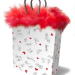 Stick Figures Gift Bag -Red/White