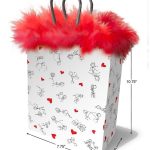 Stick Figures Gift Bag -Red/White