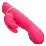 Love Bunny Vibrating G Bunny Rechargeable Silicone Rabbit Vibrator - Pink/Yellow