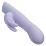 Love Bunny Thrusting Bunny Rechargeable Silicone Rabbit Vibrator - Purple/Teal