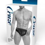 Cruze Kick-Off Lace Up Jock Brief - Large/XLarge - Black