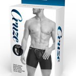 Cruze High Bar Zipper Trunk With Cock Ring - Large/XLarge - Black