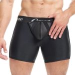 Cruze High Bar Zipper Trunk With Cock Ring - Large/XLarge - Black