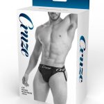 Cruze Buckle Up Zipper Jockstrap - Small/Medium - Black