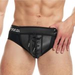 Cruze Kick-Off Lace Up Brief - Large/XLarge - Black