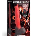 Creature Cocks Ramming Hound Thrusting and Vibrating Rechargeable Silicone Dildo - Red