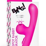 Bang! G-Spot Rabbit Rechargeable Silicone Vibrator - Pink