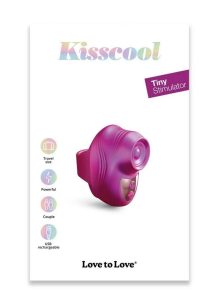 Love to Love Kisscool Rechargeable Silicone Finger Vibrator - Iridescent Berry