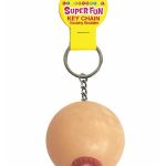 Super Fun Key Chain One Squishy Boob - Vanilla