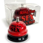 Ring The Bell for Sex Desk Bell - Red/Black