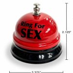 Ring The Bell for Sex Desk Bell - Red/Black