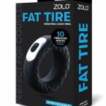 ZOLO Fat Tire Vibrating Silicone Rechargeable Cock Ring